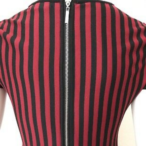 FOREVER 21 Stripe Fit & Flare Skater Dress NWOT - Picture 6 of 11